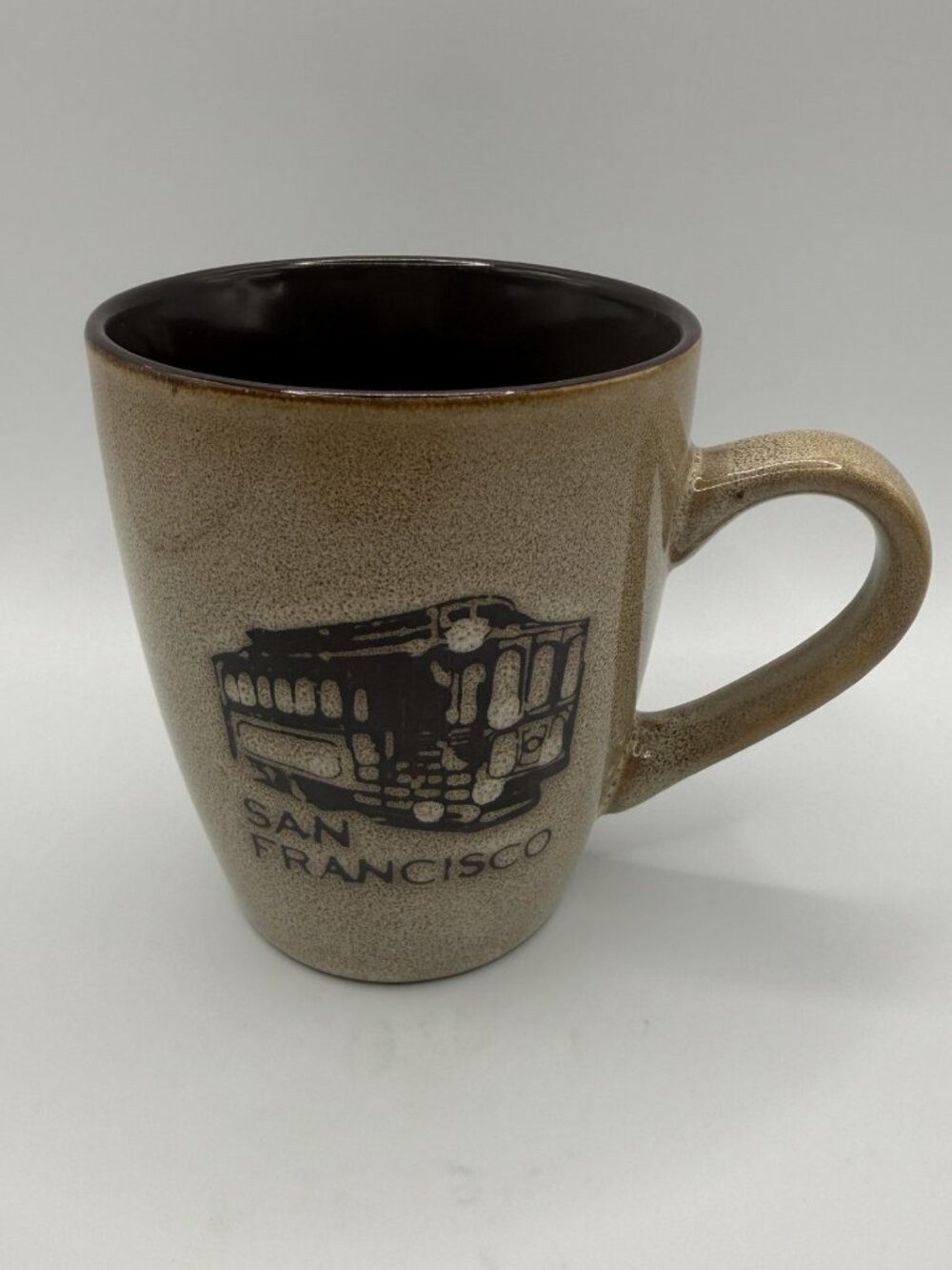 San Francisco Cable Car Mug with Reflective Glaze